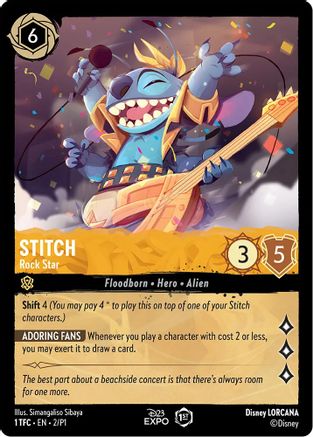 Stitch - Rock Star (2) - D23 Promos  [Promo] Online Sale