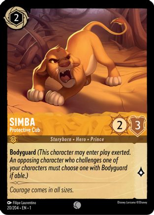 Simba - Protective Cub (20 204) - The First Chapter Cold Foil [Common] Online