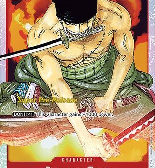 Roronoa Zoro (ST01-013) - Super Pre-Release Starter Deck 1: Straw Hat Crew Foil [Super Rare] Online Hot Sale