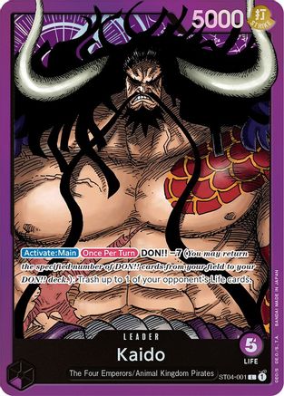 Kaido (001) (ST04-001) - Starter Deck 4: Animal Kingdom Pirates Foil [Leader] Online