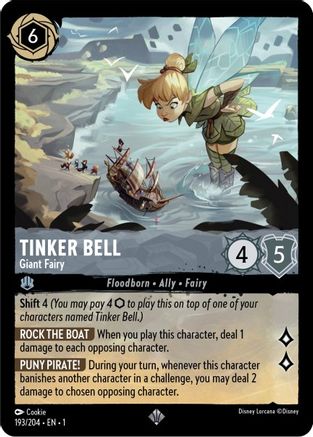 Tinker Bell - Giant Fairy (193 204) - The First Chapter Cold Foil [Super Rare] Online now