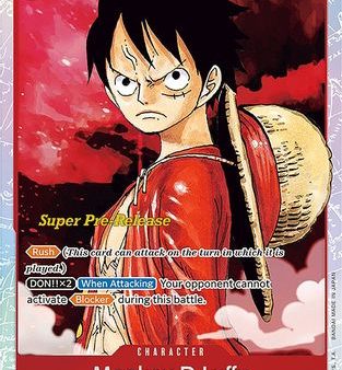 Monkey.D.Luffy (012) (ST01-012) - Super Pre-Release Starter Deck 1: Straw Hat Crew Foil [Super Rare] For Discount