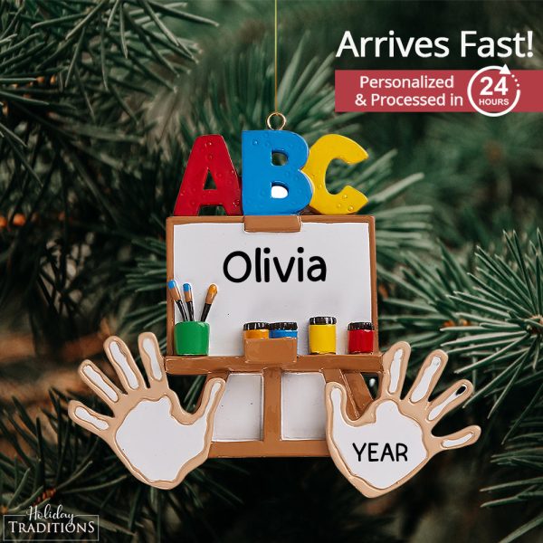 Kindergarten ABC Christmas Ornament For Cheap