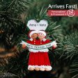 Interracial Couple PJs Christmas Ornament Cheap