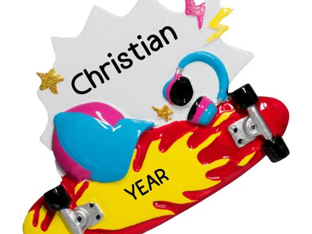 Skateboard Christmas Ornament Hot on Sale