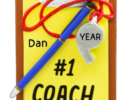 Coach Clipboard Personalized Ornament Sale