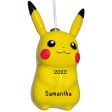 Pokemon Pikachu Decoupage Christmas Ornament Cheap