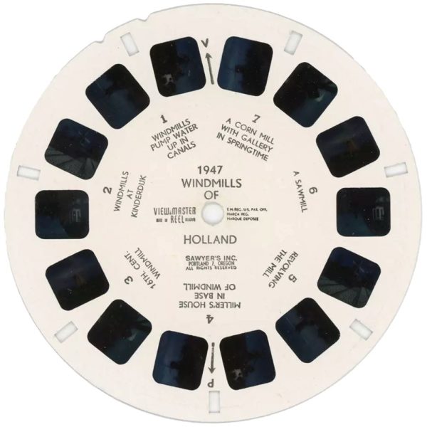 Windmills of Holland - View-Master Single Reel - #1947 - vintage For Cheap