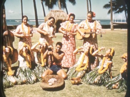 Hawaiian Hula Dancers - Hawaii -View-Master SMALL LETTERING Gold Center Reel - vintage - #61 on Sale