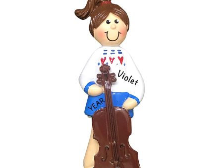 Cello Girl Christmas Ornament Online Sale