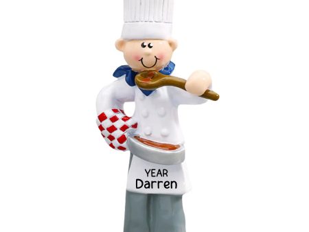 Chef Personalized Ornament - Guy Online now