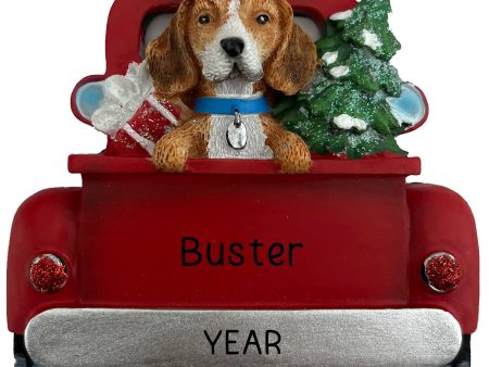 Beagle Christmas Ornament - Vintage Truck For Discount