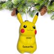 Pokemon Pikachu Decoupage Christmas Ornament Cheap