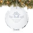 1st Christmas in New Home Personalized Ornament - Glass For Sale