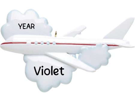 Flying Airplane Travel Christmas Ornament For Discount