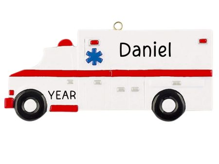 Ambulance Personalized Ornament Sale