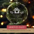 1st Christmas in New Home Personalized Ornament - Glass For Sale