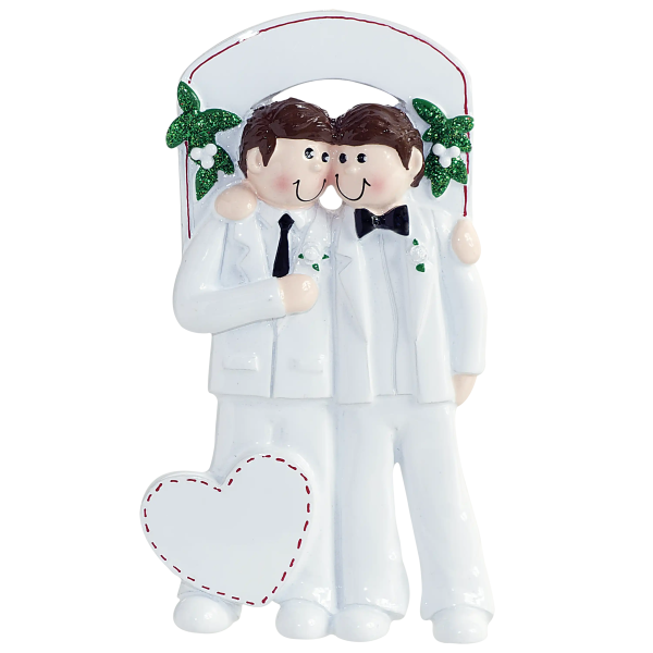 Gay Couple Male Wedding Personalized Ornament Online now