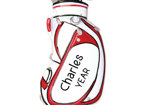 Golf Bag Christmas Ornament - White Fashion