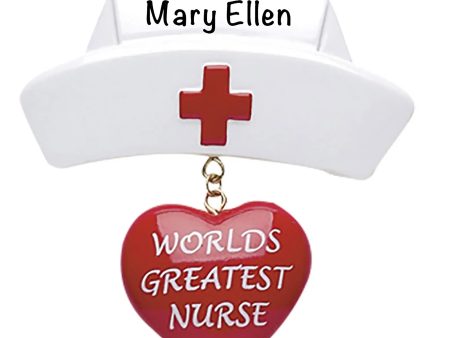 World s Greatest Nurse Personalized Ornament Online Sale