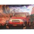 Red Jeep - 3D Lenticular Poster - 12x16 -  NEW Cheap