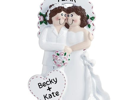 Lesbian Wedding Personalized Ornament Discount