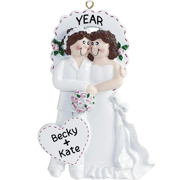 Lesbian Wedding Personalized Ornament Discount