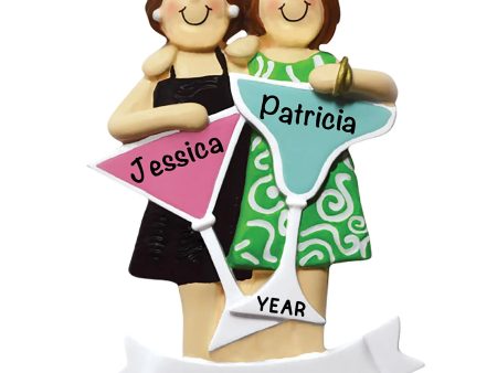 Party Girls Cocktails Personalized Ornament Supply