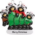 Black Bear Family of 4 Christmas Ornament For Cheap