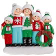 Ugly Christmas Sweater Family of 5 Christmas Ornament on Sale