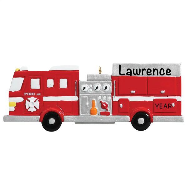 Fire Engine Personalized Ornament For Sale