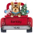 Yorkie Vintage Truck Christmas Ornament Online