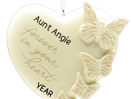 Forever In Your Heart Memorial Personalized Ornament Online