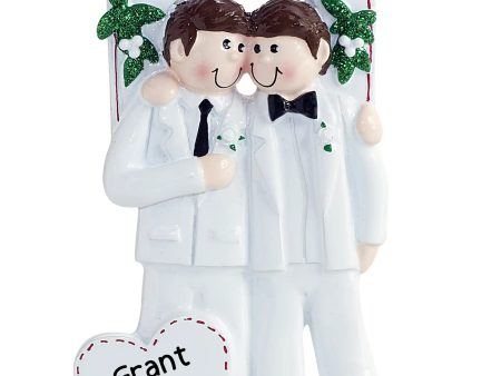 Gay Couple Male Wedding Personalized Ornament Online now