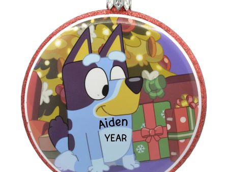 Bluey Decoupage Personalized Ornament Online Sale