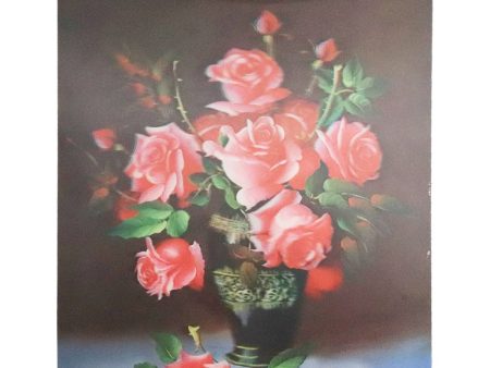 Roses in a Vase - 3D Lenticular Poster - 12x16 -  NEW Cheap