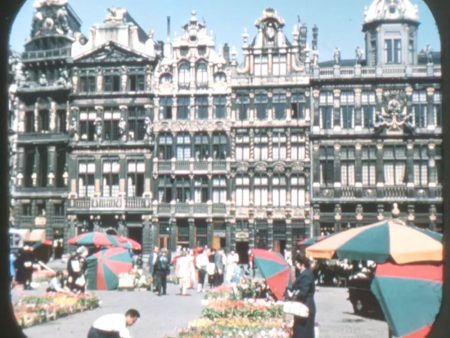 Grand Place Brussels - Belgium - View-Master Single Reel - #1988 - vintage Fashion