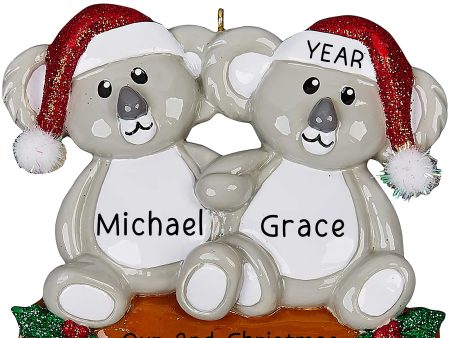 Koala Couple Christmas Ornament For Cheap