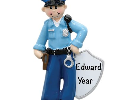 Police Man Personalized Ornament Online Sale