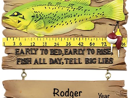 Fishing Sign Christmas Ornament Online Hot Sale