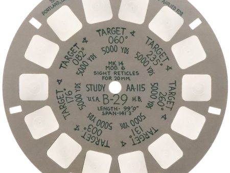 AA-115 - Military Range Estimation Study Reel - Boeing B-29 Superfortress- naval aviation reel - vintage Online Sale