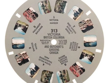 Victoria British Columbia & Butchart s Gardens Canada - View-Master Printed Reel - vintage - (REL-313) For Discount