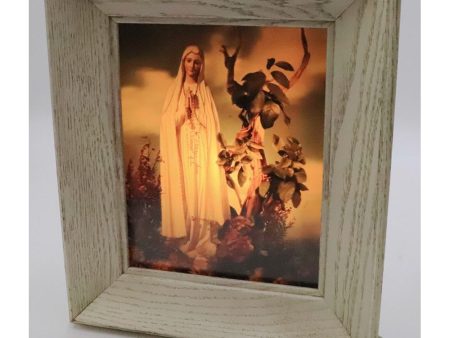 Virgin Mary - 3D GLASS Lenticular by Harvey Prever - Christianity - lighted frame Online now