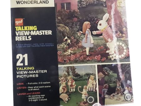 Alice in Wonderland Talking View-Master Pack- Record attached to Reel - vintage as new Online