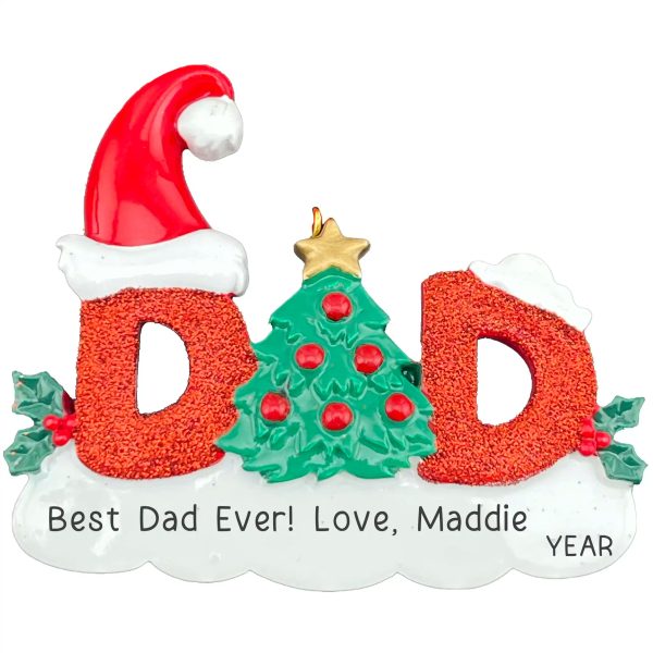 DAD Christmas Ornament on Sale