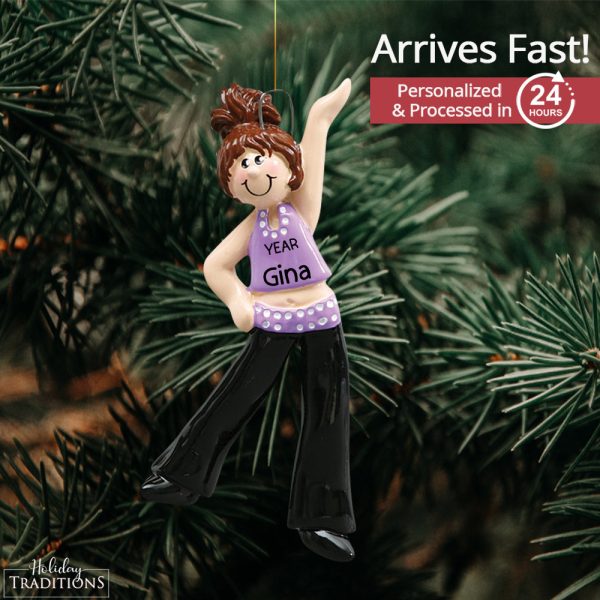 Dance Girl Christmas Ornament - Brunette Online now