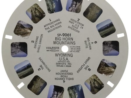 Big Horn Mountains, Wyoming USA - View-Master SP Reel - vintage - (SP-9061) Online Sale