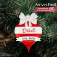 Dad Red Christmas Ornament For Cheap