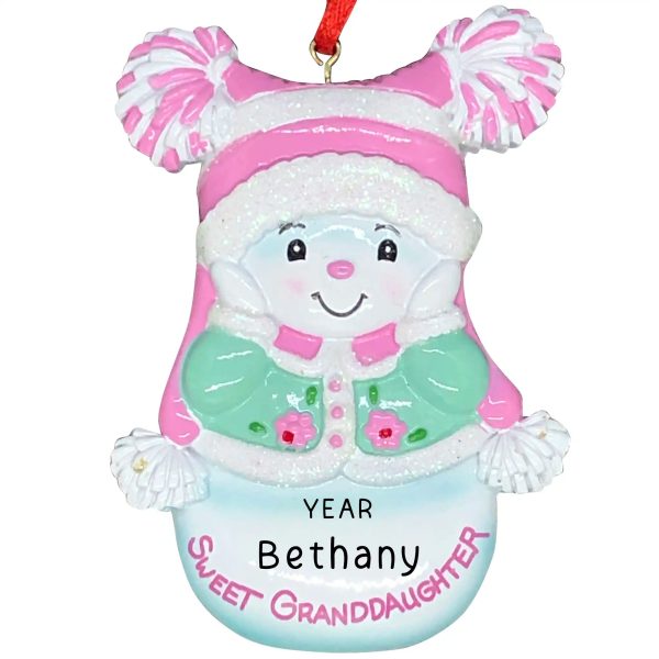 Sweet Granddaughter Christmas Ornament Fashion