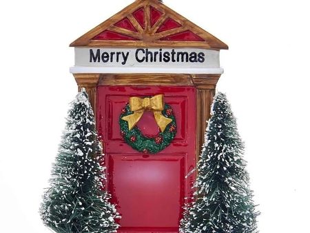 Merry Christmas Red Door Personalized Ornament Online Hot Sale